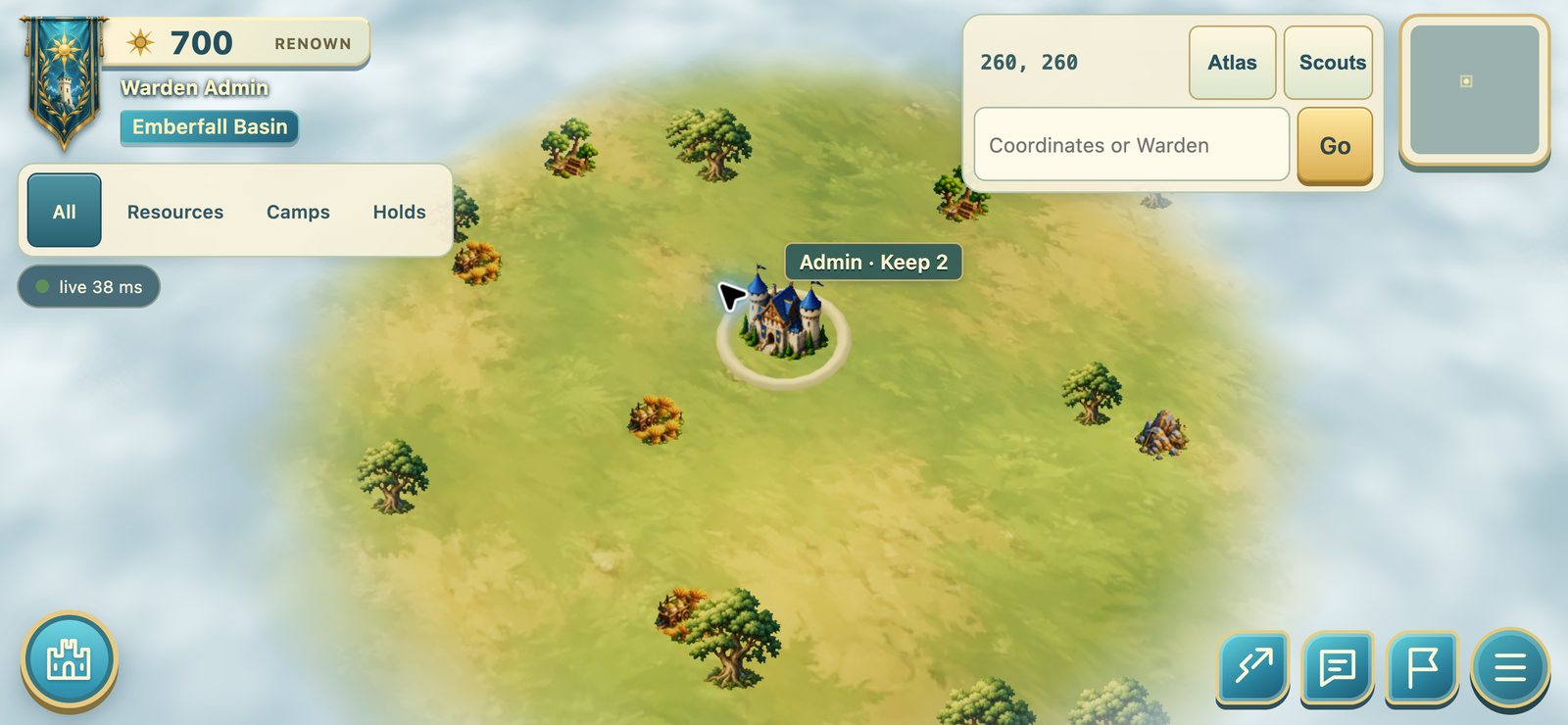 Empirewake screenshot 3: The Reach, the shared world map